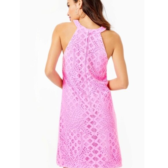 Lilly Pulitzer Rayanne Shift Dress Womens Size Small Hot Pink Mini Sleeveless - Picture 4 of 12